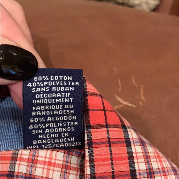 Chaps Orange and white shirt - Picture 4 of 4